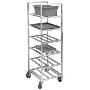 Channel Manufacturing USR7 40"x 28.5" Heavy Duty Aluminum Bus Bin Cart w/ 8.75" Spacing