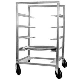 Channel Manufacturing AXD-OT-63 25.5in x 26in Heavy-Duty Aluminum Half-Height Oval Tray Rack 