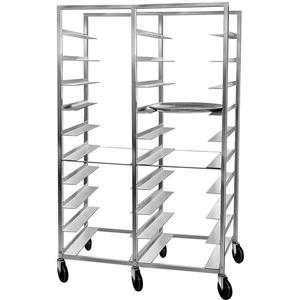 Channel Manufacturing OT-6D 48.75" x 26" x 70" Aluminum Oval Tray Rack w/ 6" Spacing