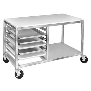 Channel Manufacturing MW247/P 48" x 24" Aluminum Bun Pan Rack w/ Poly Top & 3" Spacing