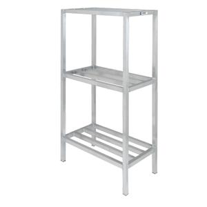Channel Manufacturing ED2036-3 36"x 20" Welded Aluminum Dunnage Shelving Unit w/ 26"Spacing