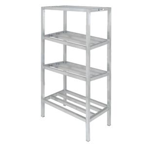 Channel Manufacturing ED2036-4 36"x20"Welded Aluminum Dunnage Shelving Unit w/ 16.5"Spacing