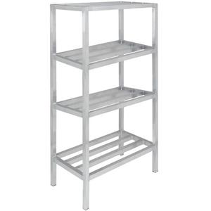 Channel Manufacturing ED2042-4 42"x20"Welded Aluminum Dunnage Shelving Unit w/ 16.5"Spacing