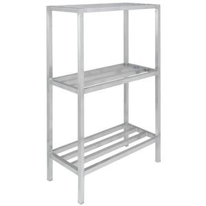 Channel Manufacturing ED2054-3 54"x 20" Welded Aluminum Dunnage Shelving Unit w/ 26"Spacing