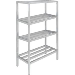 Channel Manufacturing ED2054-4 54"x20"Welded Aluminum Dunnage Shelving Unit w/ 16.5"Spacing