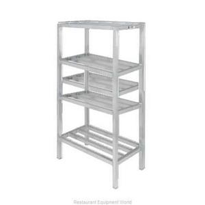 Channel Manufacturing ED2436-4 36"x24"Welded Aluminum Dunnage Shelving Unit w/ 16.5"Spacing
