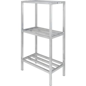 Channel Manufacturing ED2442-3 42"x 24" Welded Aluminum Dunnage Shelving Unit w/ 26"Spacing