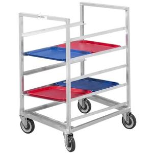 Channel Manufacturing 437A3 21in x 30in x 36in Aluminum Cafeteria Tray Rack with 3in Spacing 