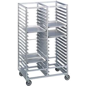 Channel Manufacturing 420A 41in x 26in x 70in Aluminum Double Tray Rack with 2in Spacing 