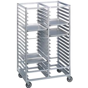 Channel Manufacturing 420A6 41in x 26in x 64in Aluminum Double Tray Rack with 2in Spacing 