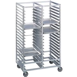 Channel Manufacturing 424A 41in x 26in x 70in Aluminum Double Tray Rack with 6in Spacing 
