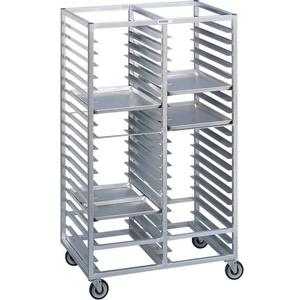 Channel Manufacturing 458A 41in x 30in x 70in Aluminum Double Tray Rack with 4in Spacing 