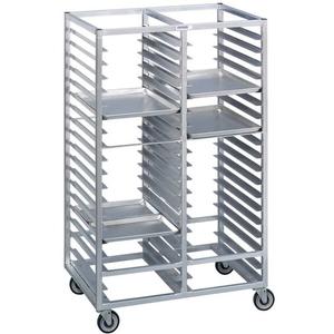 Channel Manufacturing 465A6 45in x 30in x 64in Aluminum Double Tray Rack with 3in Spacing 