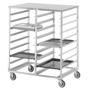 Channel Manufacturing CTR14186 41in x 30in x 36in Aluminum Cafeteria Tray Rack with 5in Spacing 