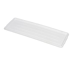 Channel Manufacturing P1030-W 10.5" x 30" White Plastic Bakery Display Tray - 1 Doz