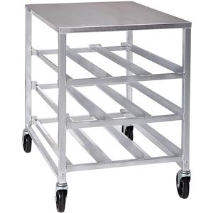 Channel Manufacturing CSR-3MA 25.75inx35.25in Aluminum Mobile Can Storage Rack with Countertop 