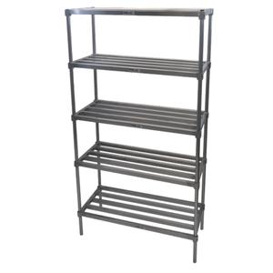 Channel Manufacturing TA2442-5-KIT 42inx 24in x 72in Aluminum Adjustable Tubular Shelving Kit 