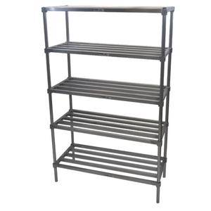 Channel Manufacturing TA2454-5-KIT 54inx 24in x 72in Aluminum Adjustable Tubular Shelving Kit 