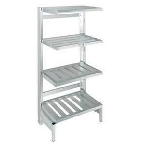 Channel Manufacturing CSU-TT2448-4-KIT 48inx 24in x 72in Aluminum Cantilever Tubular Shelving Kit 