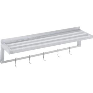 Channel Manufacturing TWS1248/PH 48" x 12" Welded Aluminum Tubular Wall Shelf