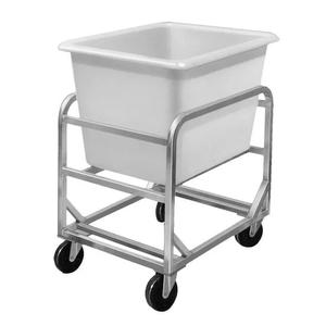 Channel Manufacturing 8ABC 21.75in x 41in Aluminum 8 Bushel Bus Bin Cart with Bin Included 