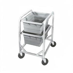 Channel Manufacturing AXD502L 19.5in x 26in Welded Heavy-Duty Aluminum Bus Bin Cart 