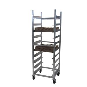 Channel Manufacturing GRR-6 24" x 22" Aluminum Glass Rack Cart w/ 6" Spacing