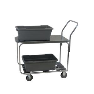 Channel Manufacturing STKC200G 18.5" X 44" Chrome Two-Shelf Stocking Truck w/ Galvized Deck