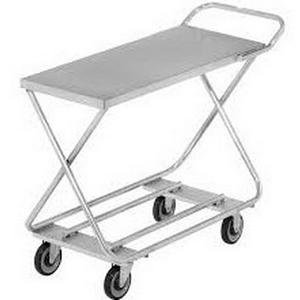 Channel Manufacturing STKG300 20" X 46" Galvanized Tubular Stocking Truck w/ Polished Deck