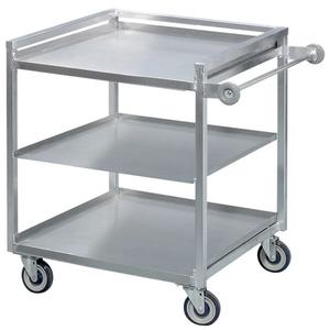 Channel Manufacturing TDC2937A-3 37" x 29" Heavy-Duty Aluminum Three-Shelf Utility Cart
