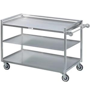 Channel Manufacturing TDC2953A-3 53" x 29" Heavy-Duty Aluminum Three-Shelf Utility Cart