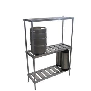 Channel Manufacturing KAR42 42" x 17" x 68" Aluminum Adjustable Keg Storage