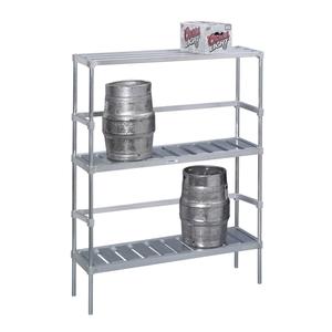Channel Manufacturing KAR60 60in x 17in x 68in Aluminum Adjustable Keg Storage 