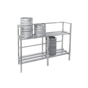 Channel Manufacturing KSR48-DD 48in x 20in Welded Aluminum Double Deep Keg Storage Rack 