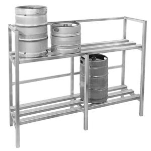 Channel Manufacturing KSR72 71.5in x 20in Welded Aluminum Keg Storage Rack 