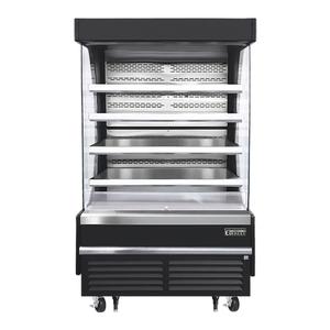 Everest Refrigeration EOMV-48-B-35-T 48in Wide Open Display Merchandiser Refrigerator 