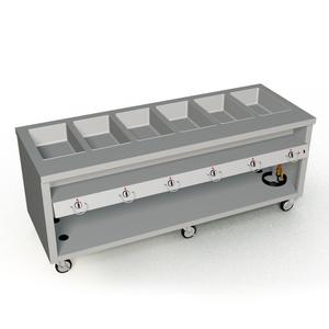 Duke Manufacturing TEHF-88PG Thurmaduke Electric (6) Sealed Well Mobile Steam Table 