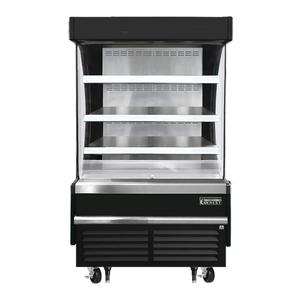 Everest Refrigeration EOMV-36-B-28-S 37.25in Wide Open Display Merchandiser Refrigerator 