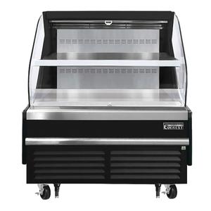 Everest Refrigeration EOMH-48-B-35-T 48in Wide Open Display Merchandiser Refrigerator 