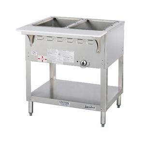 Duke Manufacturing WB302 Aerohot (2) Pan Gas Wet Steam Table with Carving Board