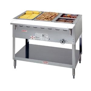 Duke Manufacturing WB303 Aerohot (3) Pan Gas Wet Steam Table with Carving Board