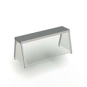 Duke Manufacturing 956-460-3 44-7/32"W Deluxe Serving Overshelf w/ Glass Guard