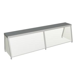 Duke Manufacturing 956-460-5 72-7/32"W Deluxe Serving Overshelf w/ Glass Guard
