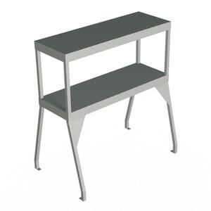 Duke Manufacturing 956-5D 72-1/2"W Stainless Steel Double Deck Serving Shelf