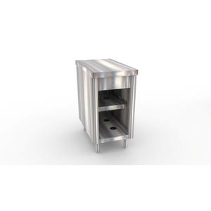 Duke Manufacturing TST-18SS Thurmaduke 18"W x 32"D Solid Stainless Top Utility Counter 