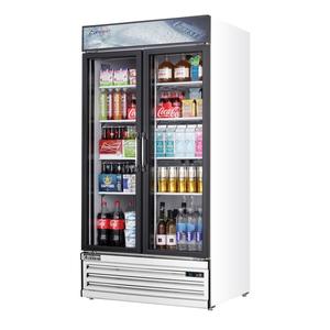 Everest Refrigeration EMSGR33 39" Wide Two Section Glass Door Merchandiser Cooler