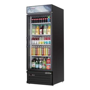 Everest Refrigeration EMGR24B 29in Wide One Section Glass Door Merchandiser Cooler 