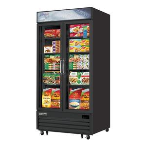 Everest Refrigeration EMGF36B 41" Wide Two Section Glass Door Merchandiser Freezer