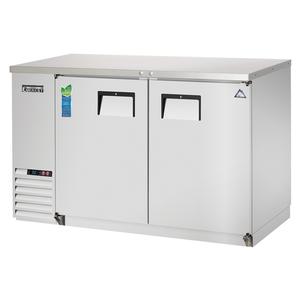 Everest Refrigeration EBB59-SS 57.75in Wide Two Section Solid Door Back Bar Refrigerator 