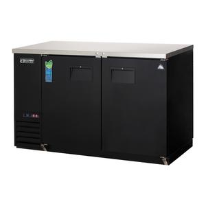 Everest Refrigeration EBB59 57.75in Wide Two Section Solid Door Back Bar Refrigerator 